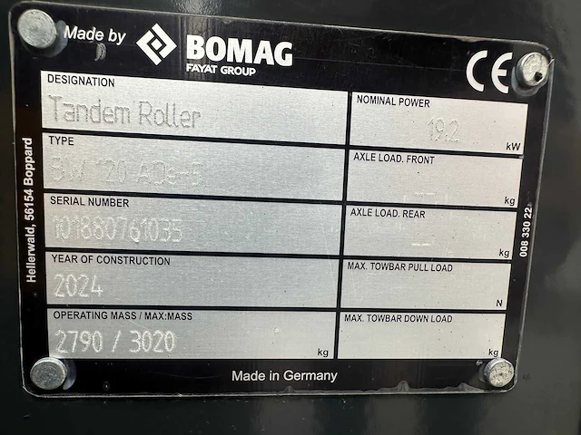 Bomag - 2024 - bw 120 ade-5 - duowals - afbeelding 5 van  34