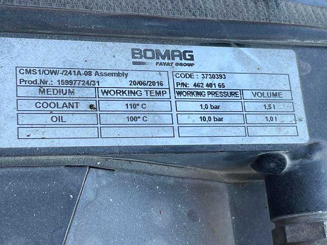 Bomag - bw 100 adm 5 - asfaltwals - 2016 - afbeelding 12 van  16
