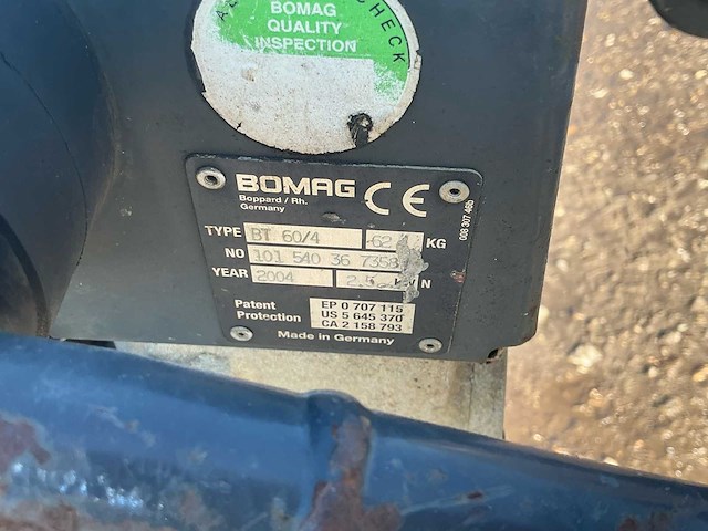 Bomag bt 60/4 trilstamper - afbeelding 7 van  7