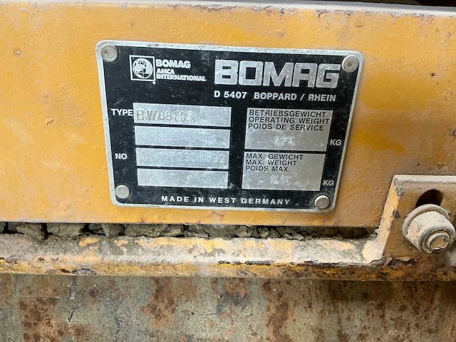 Bomag bw65hs rolwals - afbeelding 7 van  7