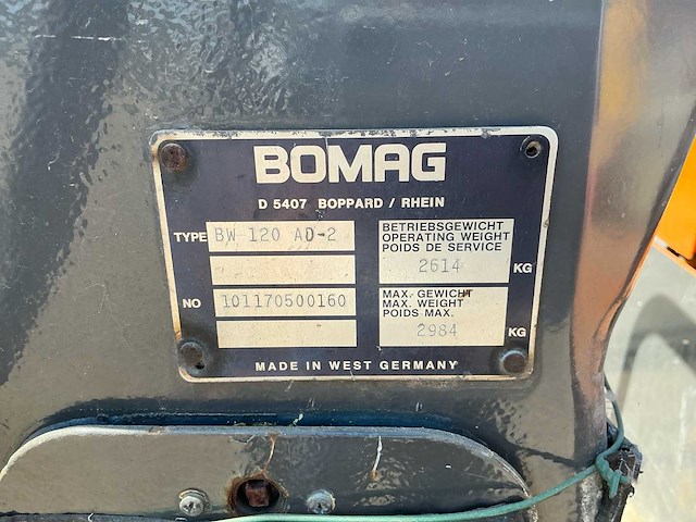Bomag d 5407 bw 120 ad-2 deutz motor duowals - afbeelding 5 van  11