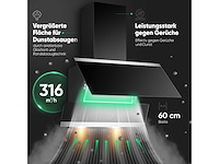 Bomann du 7610 g 60 cm afzuigkap - zwart - afbeelding 2 van  7