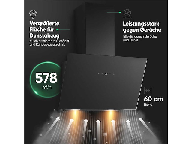 Bomann du 7611 g, 578 m³/u, ducted, c, a, e, 64 db - afbeelding 1 van  6