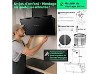 Bomann extractor kap 80 cm recycling & afval du 7612 g, zwart - afbeelding 5 van  7