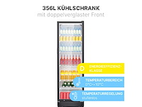 Bomann glazen deur koelkast ksg 7351 zwart - afbeelding 2 van  7
