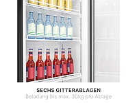 Bomann glazen deur koelkast ksg 7351 zwart - afbeelding 5 van  7