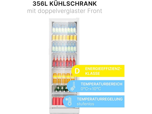 Bomann ksg 7351 fleskoeler, 60 cm breed, 356 l - afbeelding 2 van  6