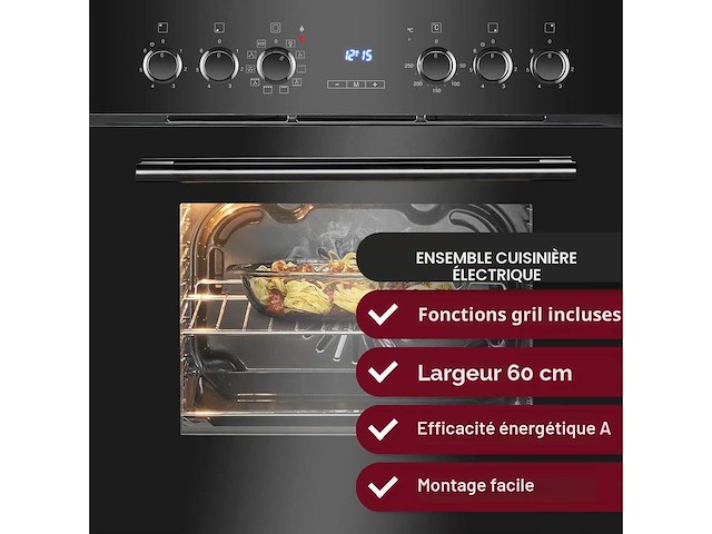 Bomann, oven met keramische kookplaat, ehbc7937, zwart - afbeelding 3 van  8