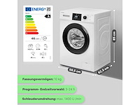 Bomann wasmachine 10 kg | max. 1400 tpm | 16 programma's - afbeelding 4 van  7