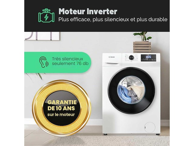 Bomann® wasmachine | 7kg | maximaal 1400 spins - afbeelding 4 van  7