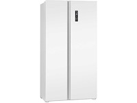 Bomann white 442l amerikaanse koelkast met vriezer sbs7344-white