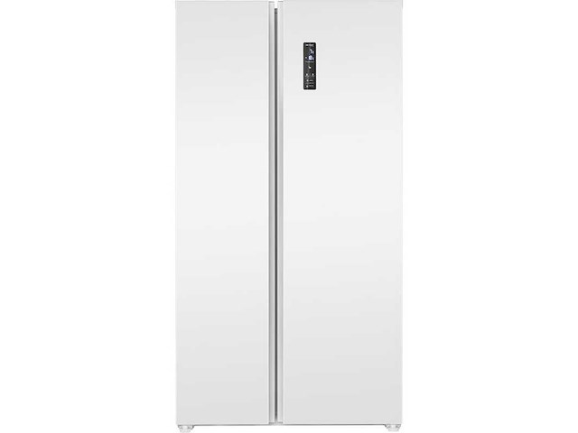 Bomann white 442l amerikaanse koelkast met vriezer sbs7344-white - afbeelding 2 van  6