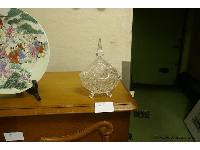 Bonbonière in half kristal - afbeelding 1 van  1