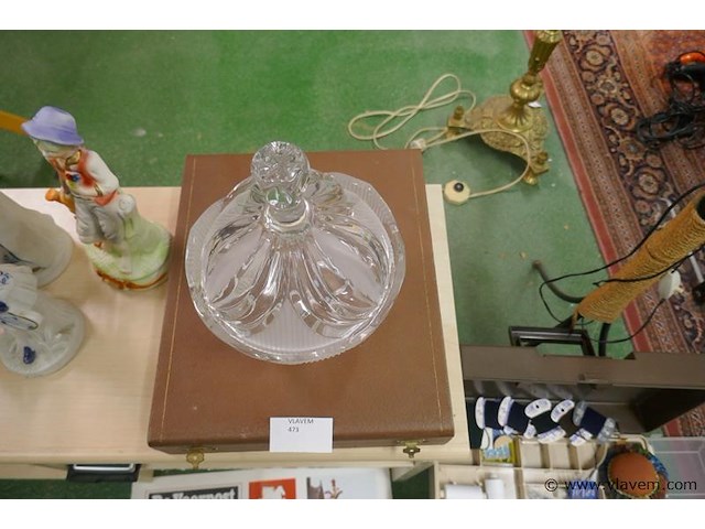 Bonbonière in kristal - afbeelding 2 van  2