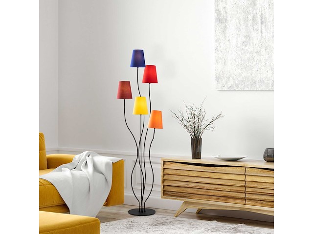 Bonibon staande lamp | metalen behuizing | multicolor - afbeelding 2 van  6
