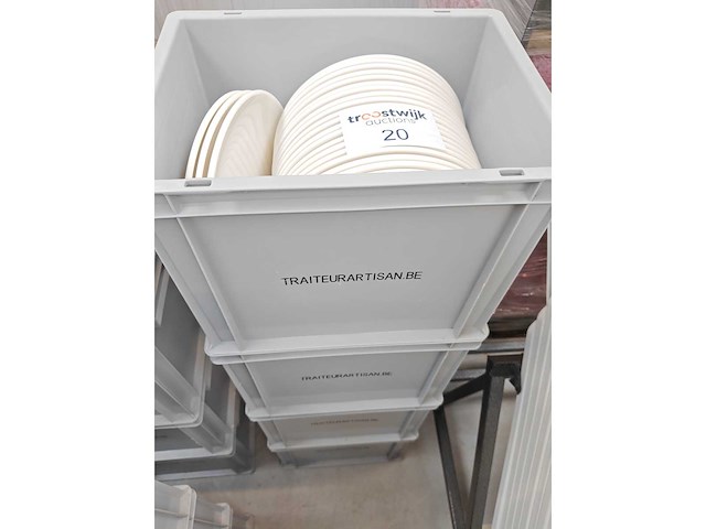 Bonna - bord - porselein: borden (100x) - afbeelding 2 van  5