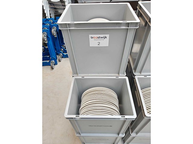 Bonna - dekbord - porselein: dekborden wit (100x) - afbeelding 1 van  3