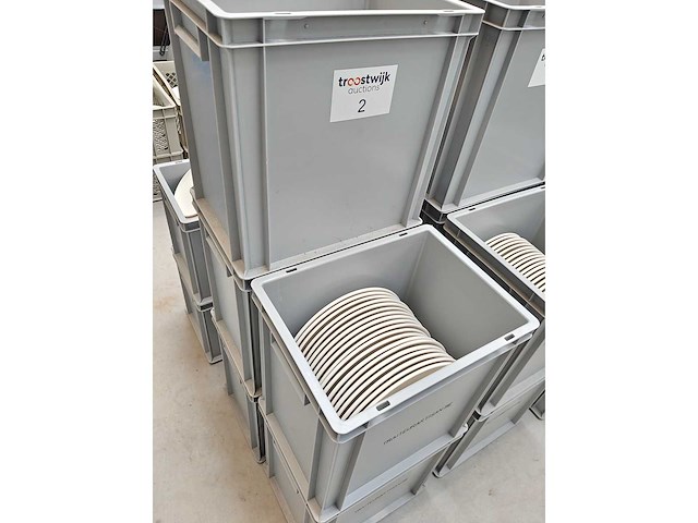 Bonna - dekbord - porselein: dekborden wit (100x) - afbeelding 2 van  3