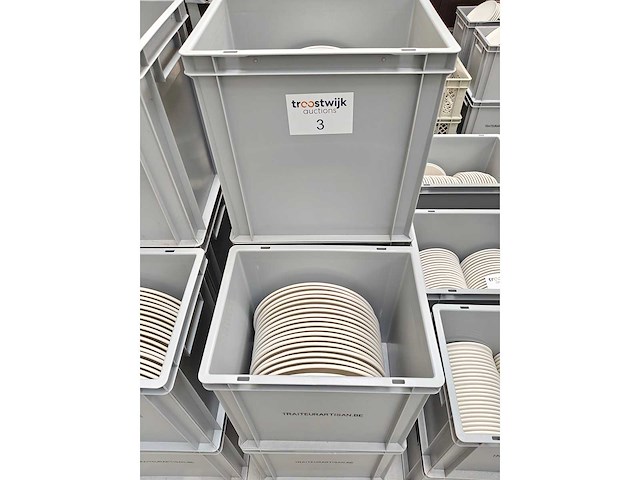 Bonna - dekbord - porselein: dekborden wit (100x) - afbeelding 1 van  3