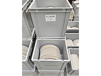 Bonna - dekbord - porselein: dekborden wit (100x)