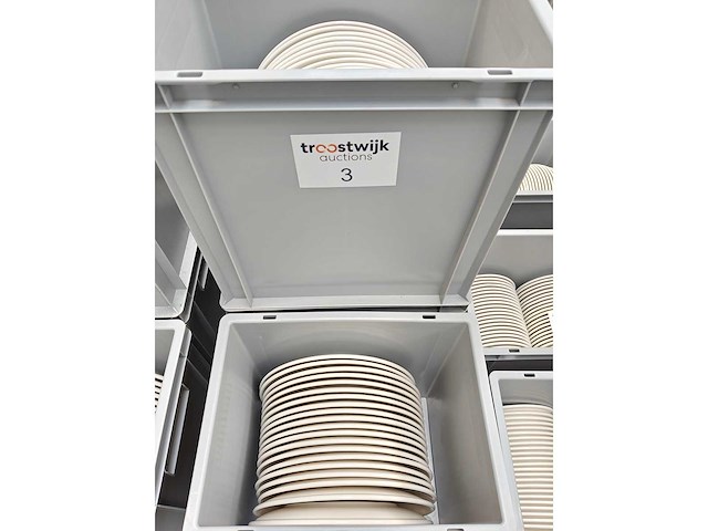 Bonna - dekbord - porselein: dekborden wit (100x) - afbeelding 2 van  3