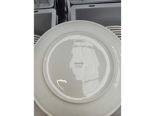 Bonna - dekbord - porselein: dekborden wit (100x) - afbeelding 3 van  3