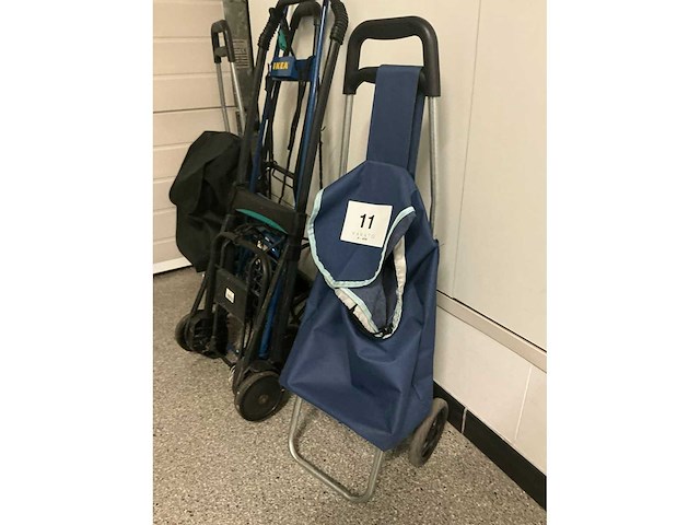 Boodschappentrolley/caddy (2x) en steekwagentjes - afbeelding 2 van  4
