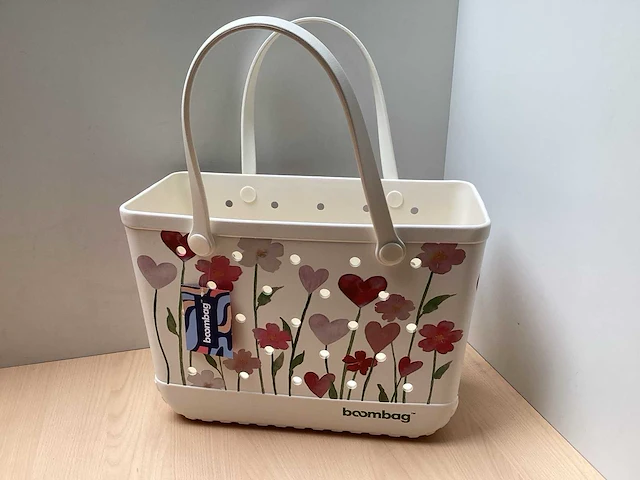 Boombag schoudertas flowers 45x25x33 - afbeelding 1 van  6