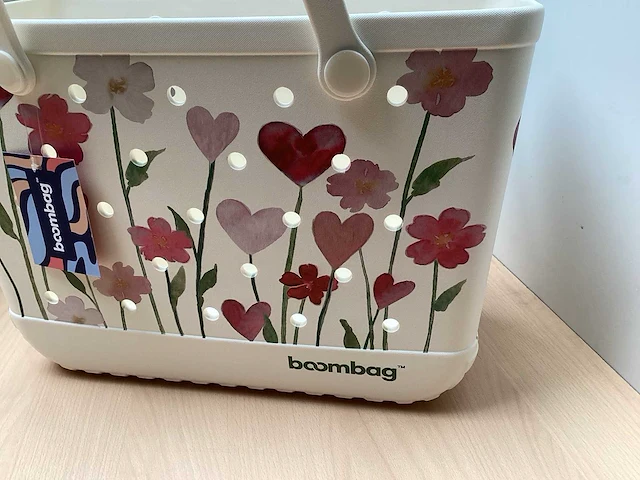 Boombag schoudertas flowers 45x25x33 - afbeelding 6 van  6