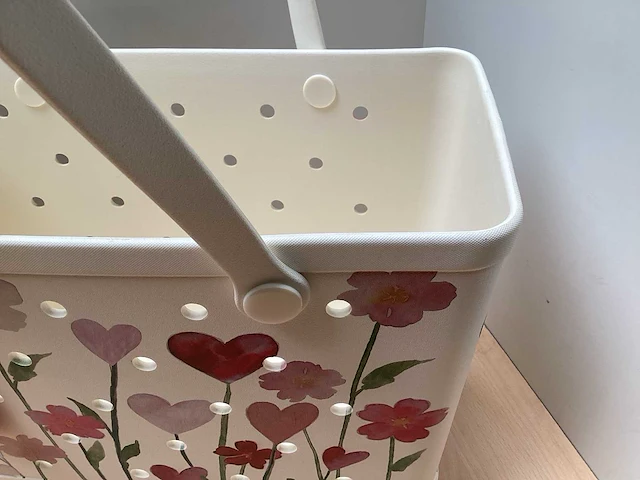 Boombag schoudertas flowers 45x25x33 - afbeelding 2 van  6