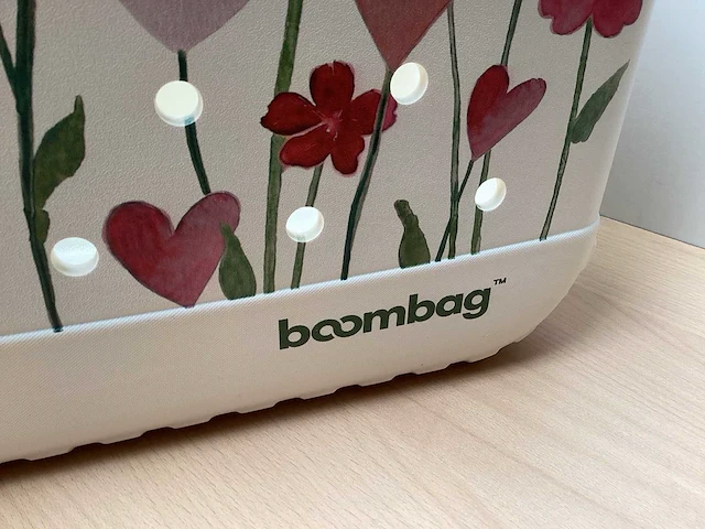 Boombag schoudertas flowers 45x25x33 - afbeelding 3 van  6