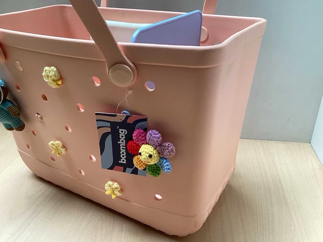 Boombag schoudertas pink 45x25x33 - afbeelding 2 van  6
