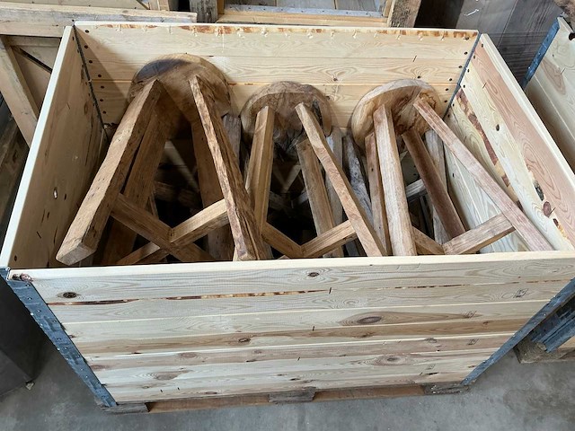 Boomstam barkruk (10x) - afbeelding 3 van  4