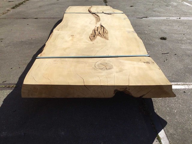 Boomstam tafelblad ceder 2340 x 870 x 100 mm - afbeelding 2 van  8