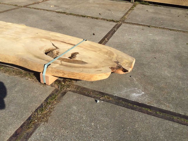 Boomstam tafelblad ceder 2520 x 670 x 60 mm - afbeelding 6 van  8