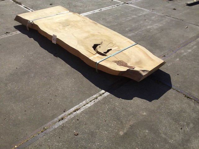 Boomstam tafelblad ceder 2570 x 800 x 80 mm - afbeelding 1 van  9