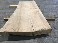Boomstam tafelblad eiken 1880 x 650 x 85 mm - afbeelding 6 van  8