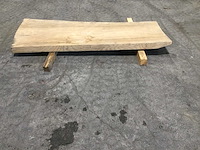 Boomstam tafelblad eiken 1880 x 650 x 85 mm - afbeelding 5 van  8