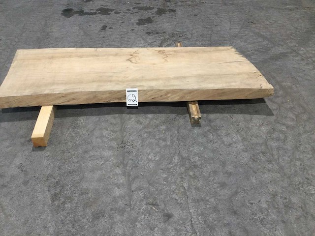 Boomstam tafelblad eiken 1880 x 650 x 85 mm - afbeelding 7 van  8