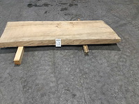 Boomstam tafelblad eiken 1880 x 650 x 85 mm - afbeelding 2 van  2