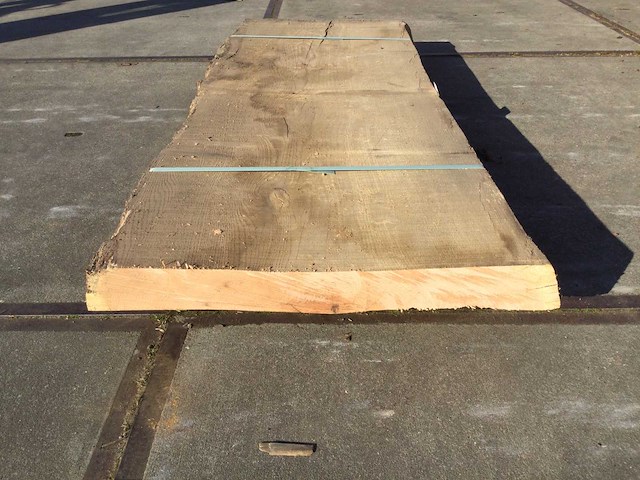 Boomstam tafelblad eiken 2100x750x90mm - afbeelding 4 van  4