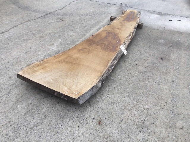 Boomstam tafelblad eiken 2450 x 450 x 50 mm - afbeelding 1 van  6