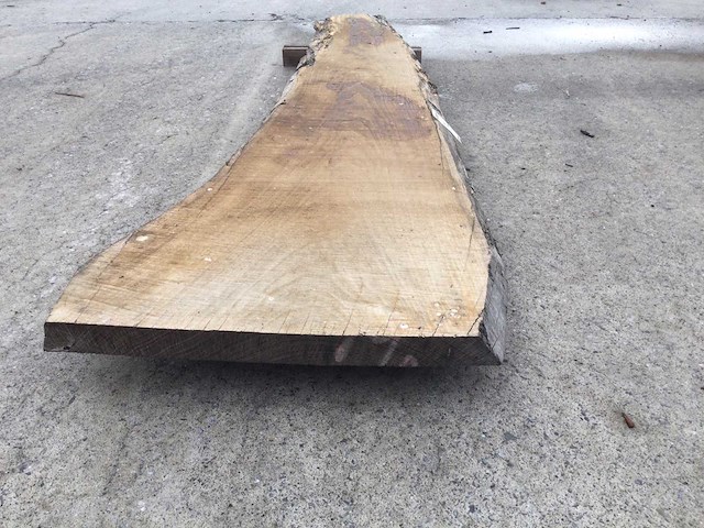 Boomstam tafelblad eiken 2450 x 450 x 50 mm - afbeelding 3 van  6