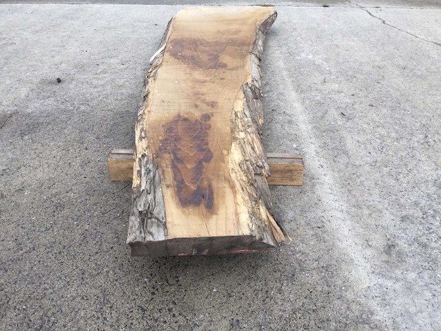 Boomstam tafelblad eiken 2450 x 450 x 50 mm - afbeelding 5 van  6