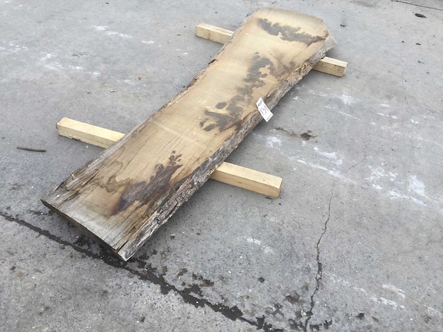 Boomstam tafelblad eiken 2450 x 450 x 50 mm - afbeelding 1 van  4