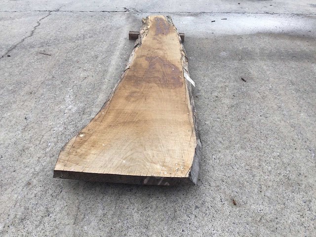 Boomstam tafelblad eiken 2450 x 450 x 50 mm - afbeelding 2 van  6