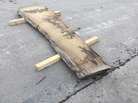 Boomstam tafelblad eiken 2450 x 450 x 50 mm - afbeelding 2 van  4