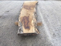 Boomstam tafelblad eiken 2450 x 450 x 50 mm - afbeelding 5 van  6