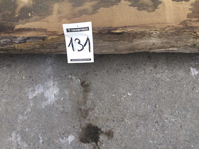 Boomstam tafelblad eiken 2450 x 450 x 50 mm - afbeelding 4 van  4