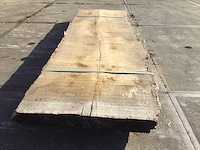 Boomstam tafelblad eiken 2780x800x100mm - afbeelding 3 van  8